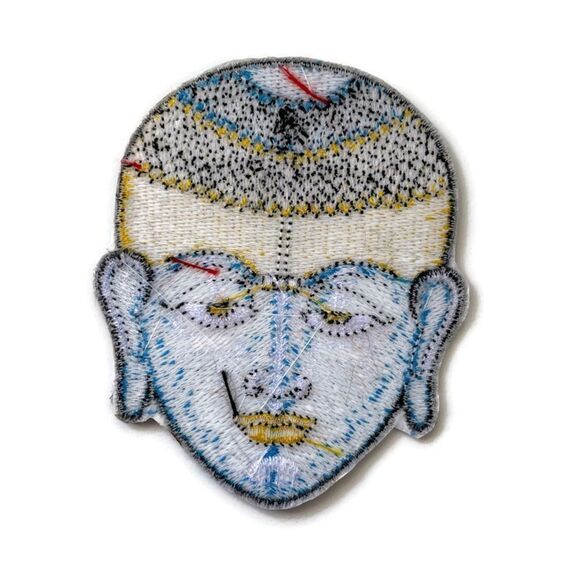 Blue Buddha Embroidered Patch - Picture 3 of 3